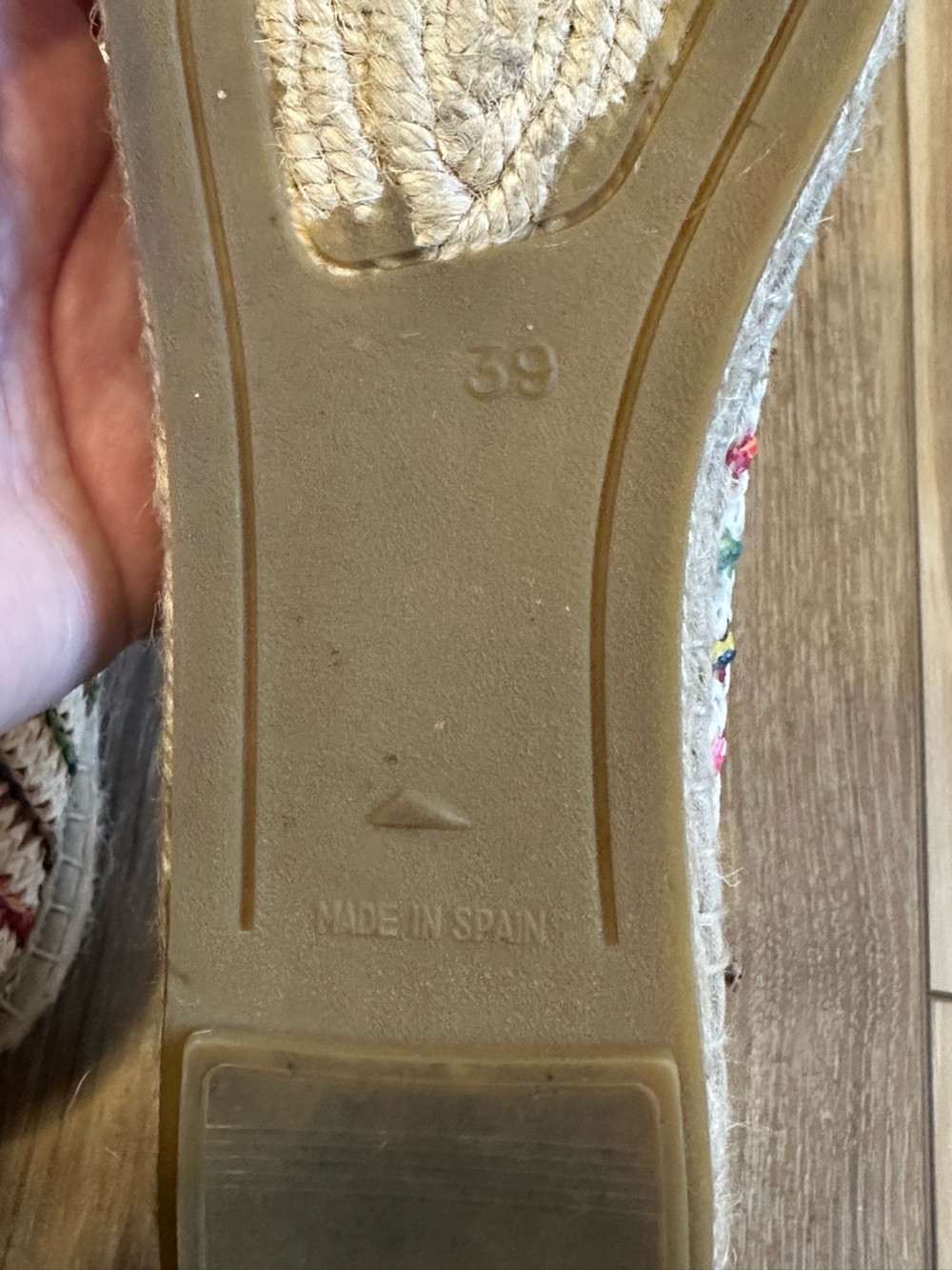 Maypol Colorful Rainbow stripe Espadrille Flats Made in Spain Size 39 8.5 - Picture 5 of 6
